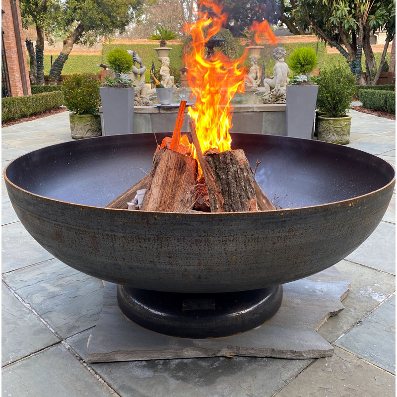 wayfair steel fire pit